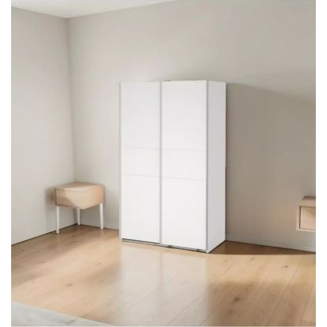 armadio scorrevole "como l120" bianco 118,5x62x200,4 cm (1/4)