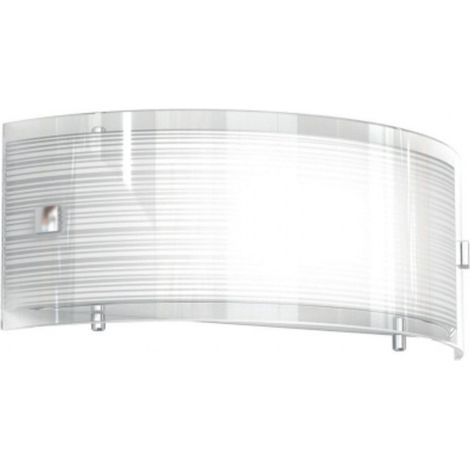 Applique Contemporanea Linear Mad Metallo E Vetro Bianco 1 Luce E27 30Cm (1/5)