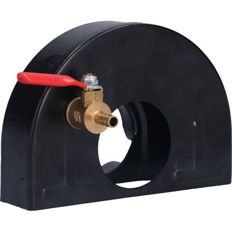 Protection poussière meuleuse angulaire évacuation eau réglable pour meulage surface avec vanne 1/4po et couvre-disque fonte laiton (1/5)