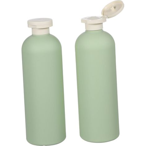 Lotion Bottles 400ml Plastic 2 Pieces Flip Cap Leak