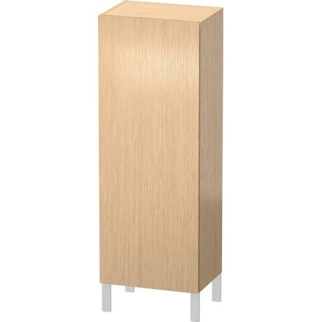 Armoire Duravit L-CUBE 500x363x1320mm ouverture gauche chêne brossé