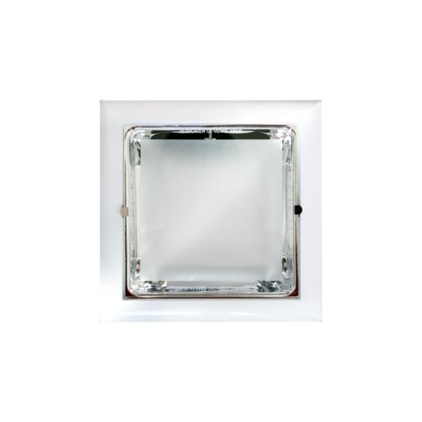 Downlight CUADRADO 2x18W E27 CROMO