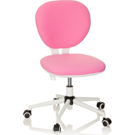 Kinderstuhl / Kinderschreibtischstuhl KID VIVO Stoff pink hjh OFFICE (1/5)
