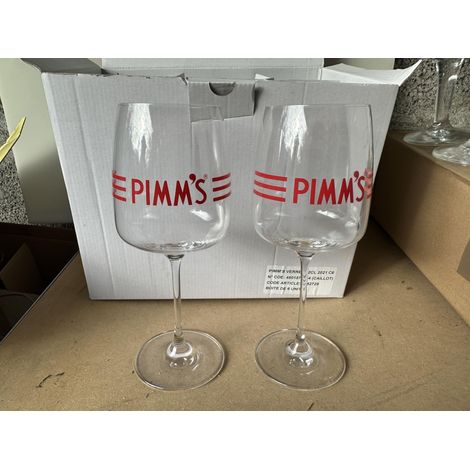 Lot de 2 verres cocktail Pimm’s - 42 cl - Neufs