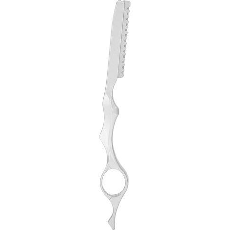 Rasoir professionnel pour éclaircir les cheveux, couteau de coupe texturisante argenté, outil de coiffure effileur pour hommes et femmes. (1/5)