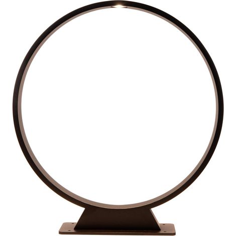 Lampe de jardin ronde Jerel IP54 noir Ø 40cm - 29830/40/30 (1/2)
