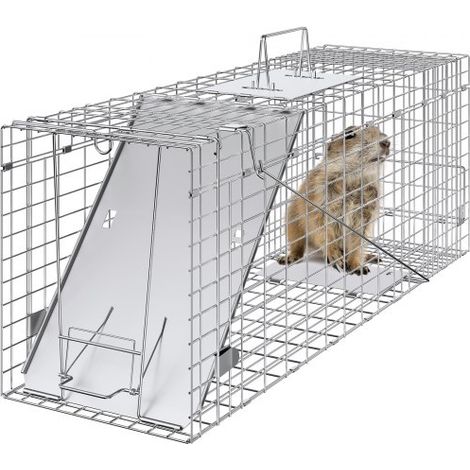 Piège pour Animaux Vivants 785x254x305 mm Cage Trappe Chat (1/5)