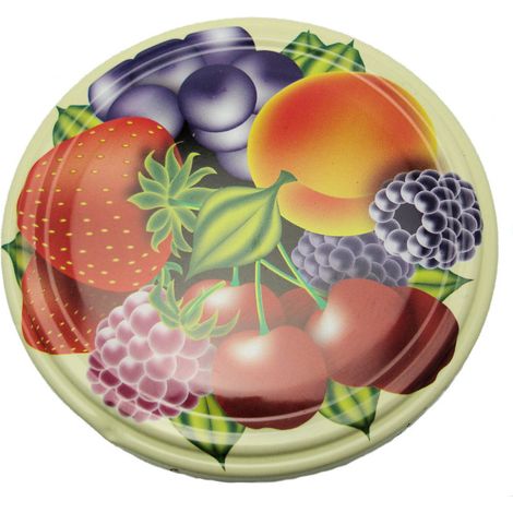 Coperchio X6 Decor Frutta Diametro 82 - Bouchonnerie Jocondienne