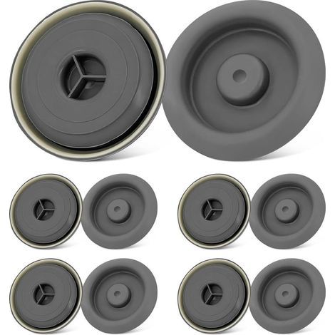 Bouchons caoutchouc gris pour trous de châssis et coffre – Lot de 10 stoppeurs étanches pour carrosserie auto – Accessoire idéal pour entretien régulier – Pour véhicules compatibles Audi, VW, Pratique (1/5)