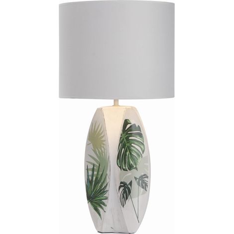 Lampada da tavolo Candellux Palma 41-79978 bianco E27 (1/3)