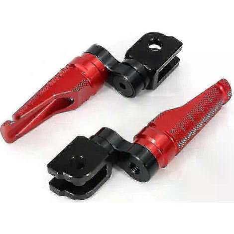 Repose-pieds avant réglables pour moto, compatibles avec Suzuki B-KING 2008-2011 DL250, V-STROM 2017-2019 GSR600 et GSR750 2006-2011 (rouge). (1/5)