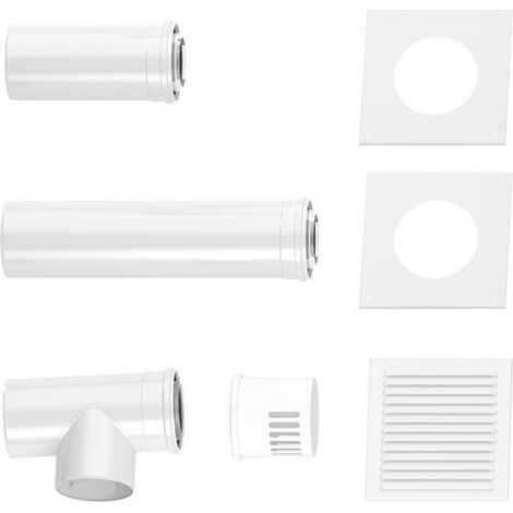 Bosch Accessoires d'évacuation des gaz FC-Set80-C53x Kit d'extension C53x, d:80/125mm, 7738112552