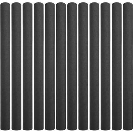 12-Piece Trampoline Pole Covers, Replacement 35 Inch, Waterproof PE Foam Trampoline Parts for Indoor and Outdoor Use, Black (1/5)