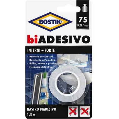 NASTRO BIADESIVO 'INTERNI' BOSTIK mm 19x1,5mt