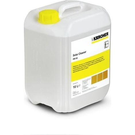 Kärcher – Détergent spécifique pour nettoyage panneaux solaires 10L – Élimine salissures grasses et calcaire – Séchage sans traces – Compatible aluminium