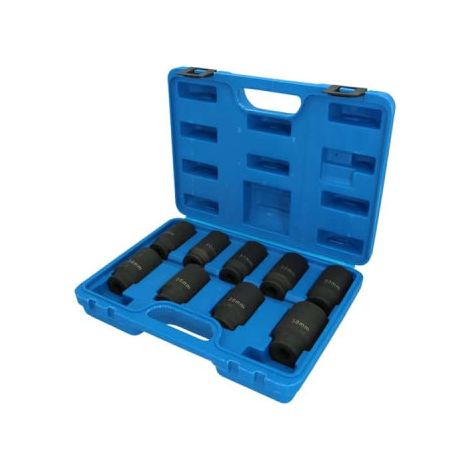 Brilliant Tools Antriebswellen-Stecknuss-Satz, 9-tlg.