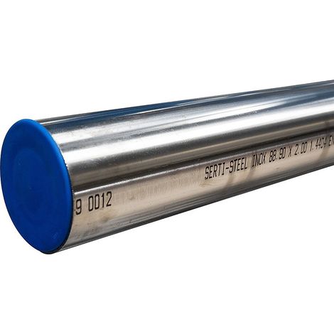 Tube acier inox à paroi mince 316 L SERTIsteel Inox - Empreinte M 15x1 - Barre de 3m