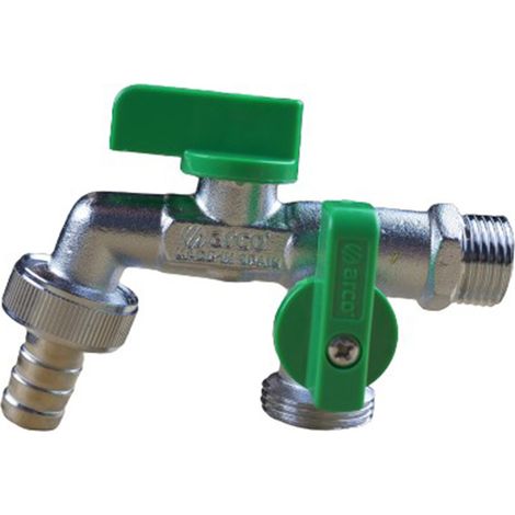 Robinet de jardin double Arco 1/2"x3/4"x3/4"