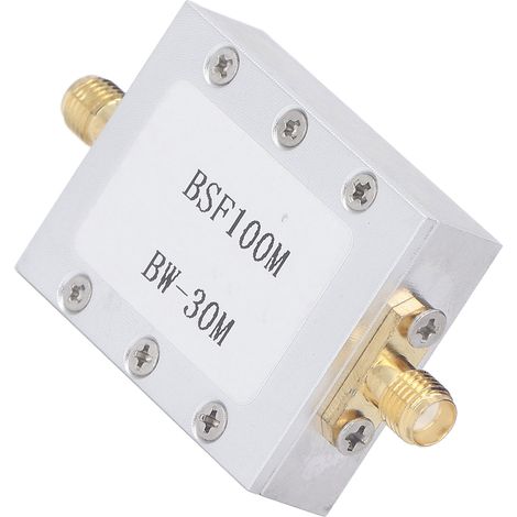 Filtre coupe-bande 88-108M anti-interférences FM, boîtier en alliage d'aluminium usiné CNC, filtre passif à encoche (1/5)