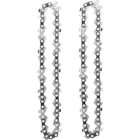 Lot de 2 Chaînes de Tronçonneuse 4 Pouces 1/4 Pouces 28 Maillons d'Entraînement 13cm (1/5)