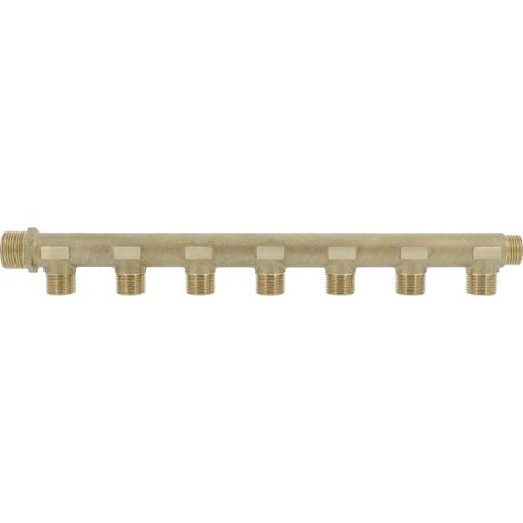 Collecteur mâle 3/4'' (20/27), 8 départs mâle 1/2'' (15/21), pour sanitaire