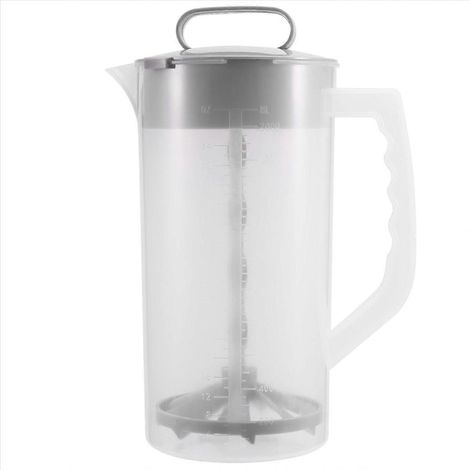 Mixkrug für Getränke, 2-Quart-/64-Unzen-Wasserkrug aus Kunststoff mit Deckel, Easy-Mix-Saftbehälter, Winkel (1/5)
