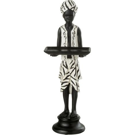 Statuette Déco "Garçon Debout" 47cm Noir