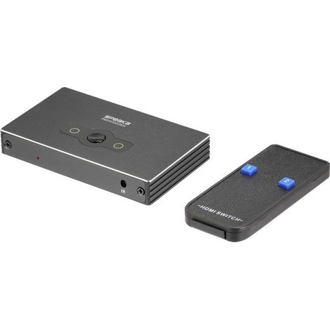SpeaKa Professional SP-HSW-300 2 ports Switch HDMI UHD 8K @ 60 Hz, UHD 4K @ 120 Hz (1/4)