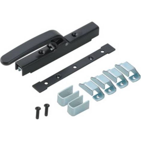 5 x CARIGLIONE ACCIAIO 686 ASTE ESTERNE 10X10 MM NERO