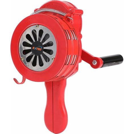 Sirena de manivela, 110 dB, portátil, manual, antiaérea, alarma de emergencia contra incendios 990630
