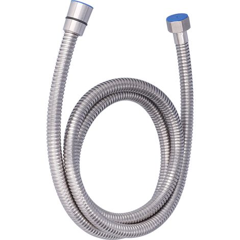 Tuyau de douche en acier inoxydable renforcé, flexible, pour raccord de pommeau de douche, emballé sous blister (1/5)
