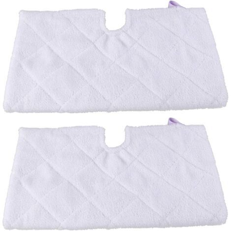 utilisé pour shark S3901Tampon De Rechange pour Vadrouille À Vapeur en Microfibre, Accessoires De Nettoyage S3550,S3501,S3601,S3901,Blanc/2X Coussins Vapeur (1/5)