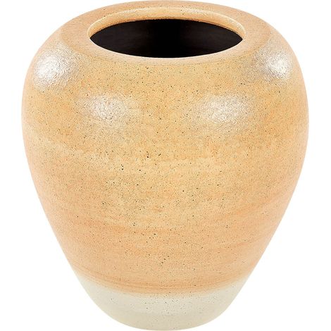 Decorative Vase SKIONE Ceramic 34 cm Light Brown