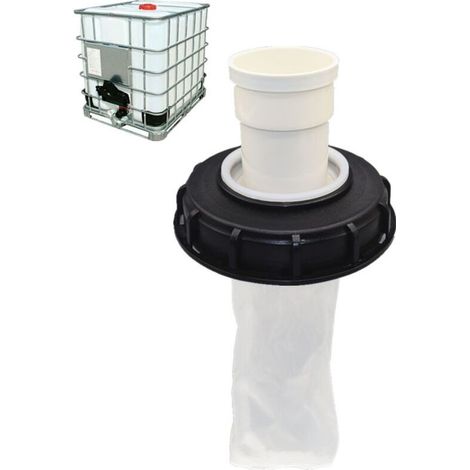 Couvercle de réservoir IBC 180° avec filtre en nylon lavable pour réservoir d'eau de pluie IBC 1000L, filtre de couvercle IBC, accessoires de réservoir IBC, filtre à eau de pluie en nylon (1/4)