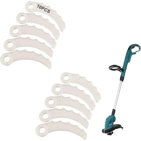 Lot de 10 lames de rechange pour débroussailleuse Makita 198426-9 198383-1 DUR368AZ DUR369AZ DUR368LZ