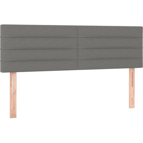 Maison Exclusive - Testiera Grigio Scuro 144x5x78/88 cm in Tessuto
