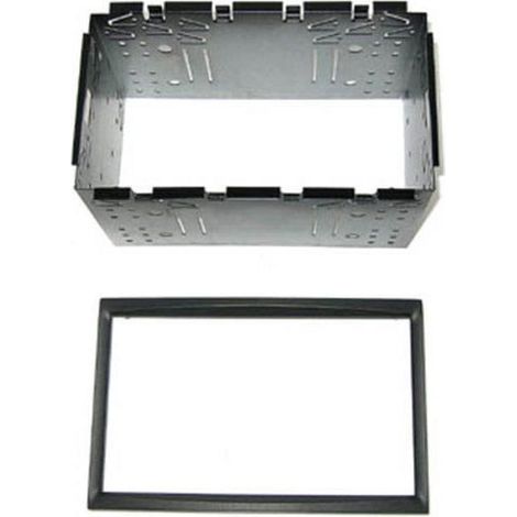 Adaptateur autoradio 2 DIN - AUTOLEADS - Peugeot 207 - Avec cage de montage - Noir - Compatible 2006