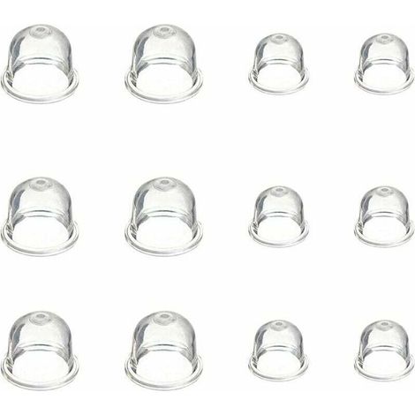 Accessoires de Carburateur 12 Pièces Carburateur Pompe Ampoule 19 mm et 22 mm Poire Pompe Amorcage pour Debroussailleuse Souffleur Tondeuse-