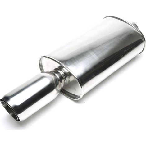 Silencieux arrière sport universel inox TA Technix 90 / 75mm rond / biseaute-27480567