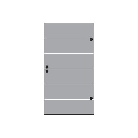 VETRO TÜR-Glasscheibe Dek.82 987 x 1800 mm, DIN Rechts sat.