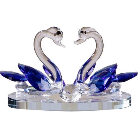 Decoración interior de coche de cristal para parejas - Adorno azul para coche (1/5)