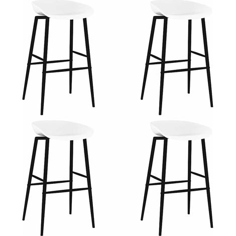 Barhocker 4 Stk. Weiß