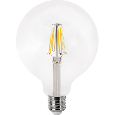 Lampadina LED a filamento globo E27 G125 (8W 4000K 1055lm) IP20 Ø12x15,5cm trasparente