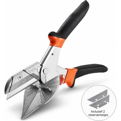 Cisaille à onglets – 45-135° – Lame SK5 – 2 lames rechange – Plinthes et couvre-joints (1/5)
