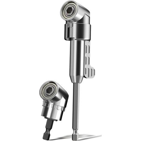 14 Pièces 105°Renvoi d'angle Visseuse,Renvoie d Angle pour Visseuse avec Embout Visseuse,Embout Visseuse Placo Tige hexagonale de 1/4" -Pour Ouvriers de Construction,Rallonge Flexible pour Perceuse (1/5)