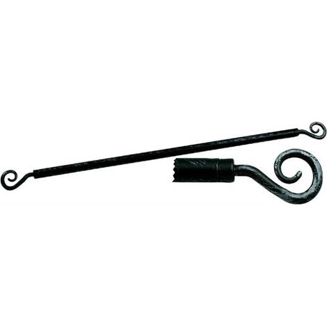 Stanghette Tende Anticate Fe.Battuto Ricciolo Cm. 60/80 Cf.2Pz