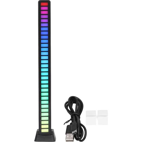 Barre lumineuse RVB à commande vocale, lampe d'ambiance musicale, USB, voiture, maison, stu (1/5)