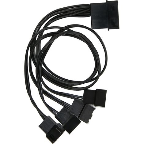 Adaptateur PWM pour ventilateur, 4 broches, câble d'alimentation d'extension durable à 3 broches pour ordinateur de bureau (1/5)