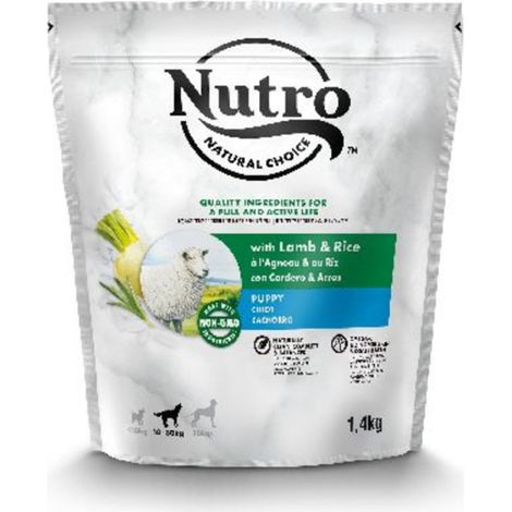 NUTRO NATURAL CHOICE CACHORRO RAZAS MEDIANAS CORDERO, 1,4 kg (1/5)