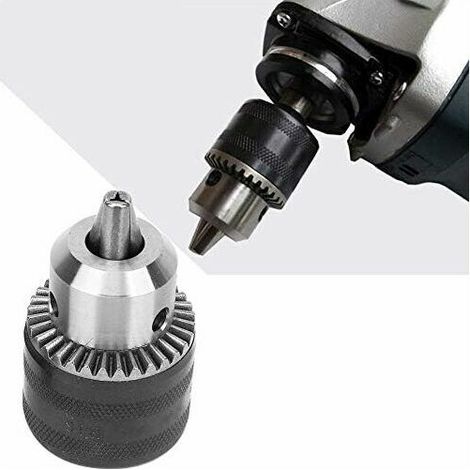 B16 1,5-13MM Bohrfutter, Bohrerzubehör Bohrfutter Schnellwechselfutter Mit Schlüsseladapter Fräswerkzeugadapter (1/4)